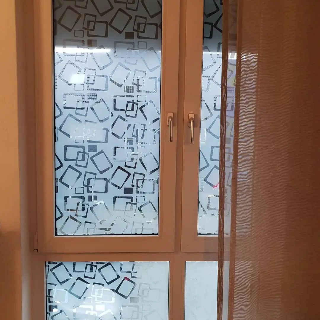 Fensterfolie mit Muster Fensterfolierung